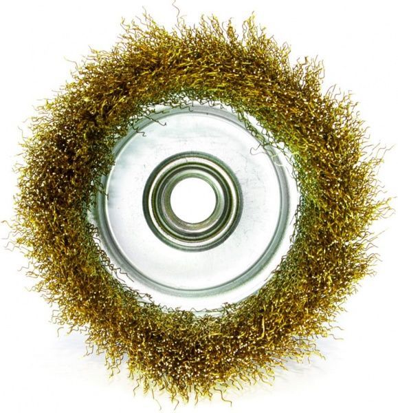 Щітка чашкова 100мм x M14, витий (рифлений) дріт d0,3 об/хв 8500 стальний дріт S&R 136132100