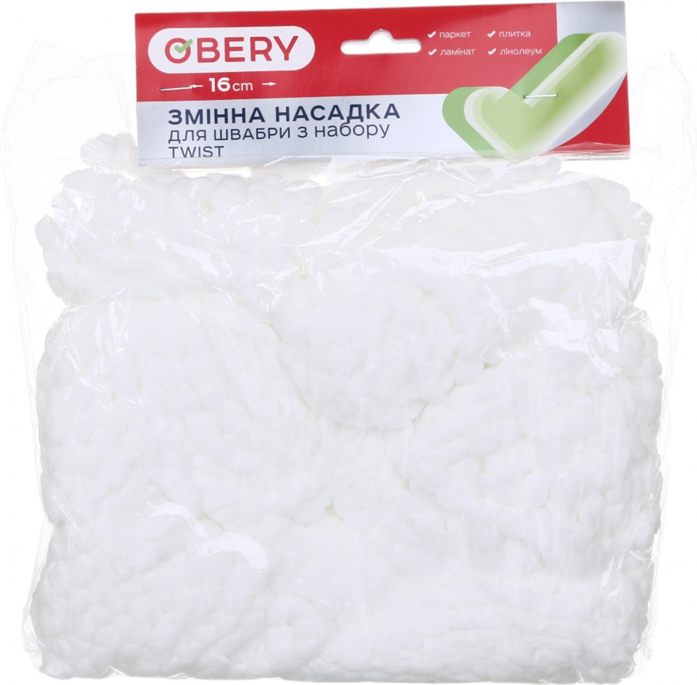 Сменная насадка к швабре OBERY Twist 16 см