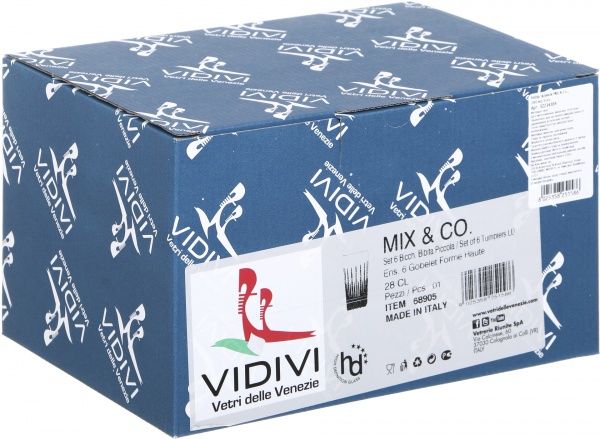 Набор стаканов низких Mix & Co 68905M 280 мл 6 шт. Vidivi