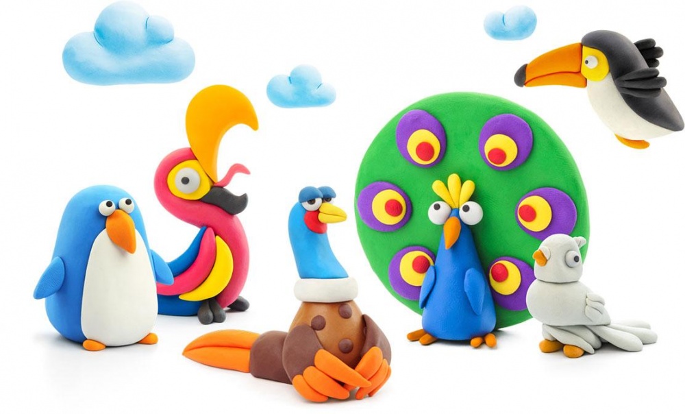 Набір пластиліну Lipaka самостійно твердіє Птахи 15013-UA01