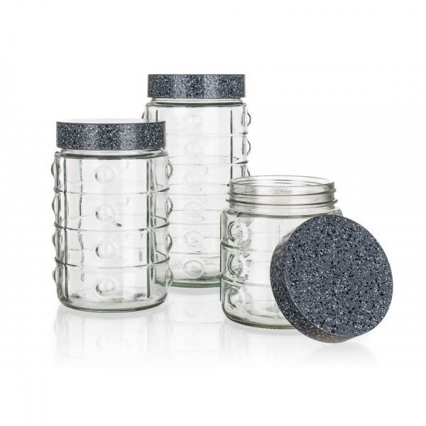 Банка для сипучих з металевою кришкою 1,35 л Granite Banquet