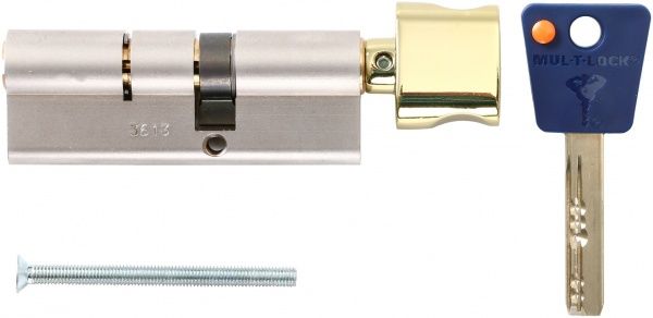 Цилиндр Mul-T-Lock 7х7 50x35 ключ-вороток 85 мм никельлатунь