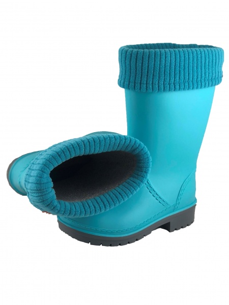 Сапоги резиновые для девочекдетские Alisa Line Win размер 38 мятный 