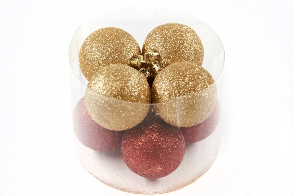 Набор елочных шаров 9385 d112 мм 14,5 см 8 шт./уп. 