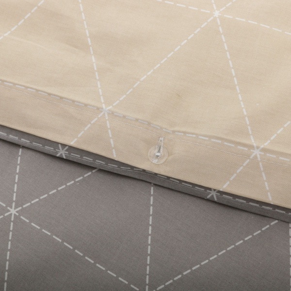 Комплект постільної білизни Rhomb 2 140 TC бежевий La Nuit 