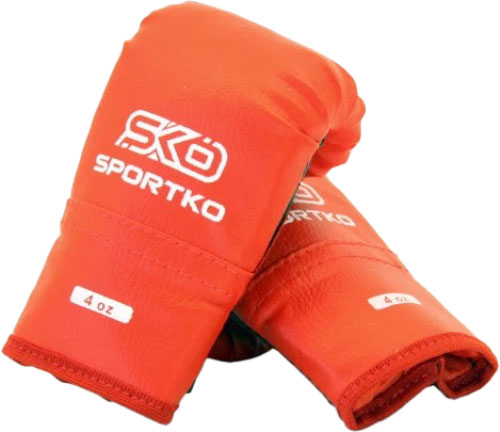 Детский боксерский набор SPORTKO 1001 р. 4 4oz красный