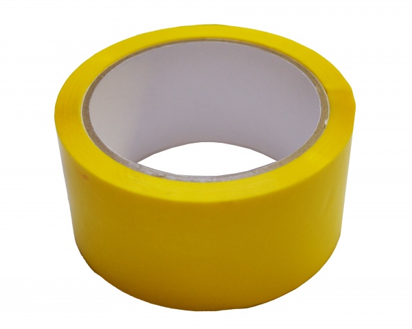 Стрічка самоклейка Системи Кріплення жовта 45 мм 66 м 40 мкм