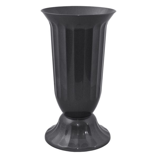 Вазон пластиковий Алеана Флора круглий 3,7л граніт 