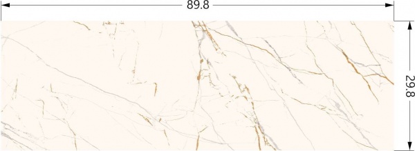 Плитка Ceramika Paradyz Guarda Bianco Rekt. 29,8x89,8 