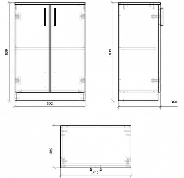 Книжный шкаф Грейд Оптимал 1 2д дуб сонома 
