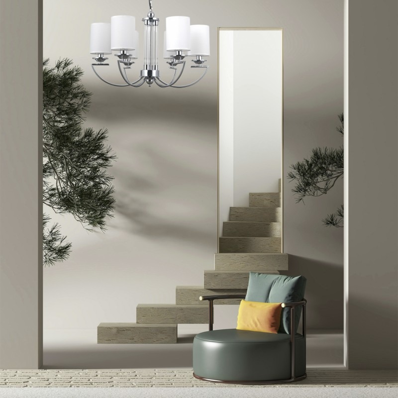 Люстра Victoria Lighting 6x40 Вт E14 хром Ursula/PL6 chrome