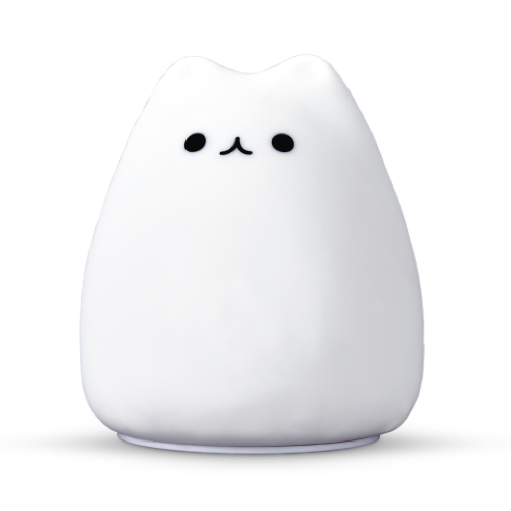 Ночник ARDERO на батарейках котик RGB белый SNL-С01ARD