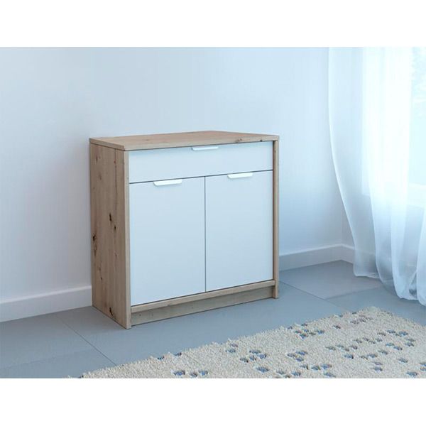 Комод підлоговий Canyon CN 4 дуб артісан/білий/білий 