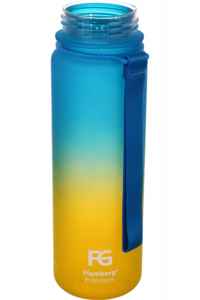 Бутылка для воды Flamberg Premium Fusion 500 мл желтый с голубым
