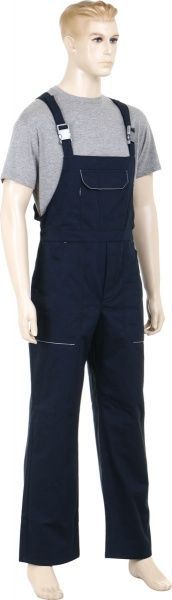 Полукомбинезон рабочий Торнадо Фаворит на рост 5/6 р. 48-50 синий с серыми вставками