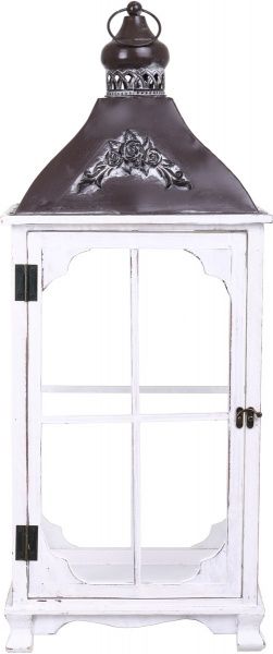 Подсвечник-фонарь Стокгольм деревянный 33х24х80 см