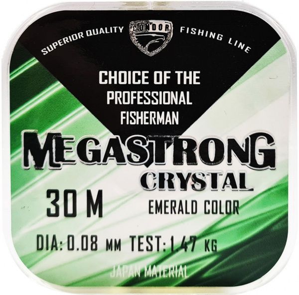 Волосінь Condor 30м 0,08мм 1,47кг Megastrong Crystal