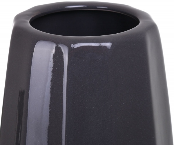 Ваза керамическая черный Берген 16,5х58 см