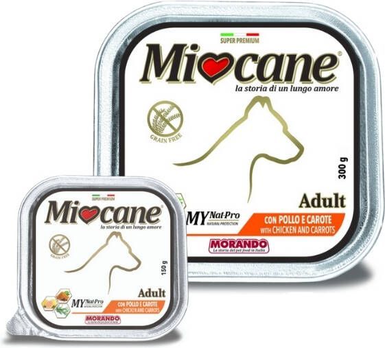 Корм Morando MioCane Adult with Chicken and Carrots для собак, з куркою і морквою 150 г