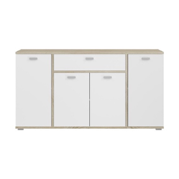 Комод Космо 4Д1Ш 1584х841х480 дуб сонома /белый 