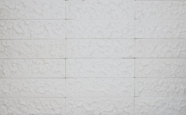 Плитка гипсовая прямая Бриз белый 0,5 кв.м 