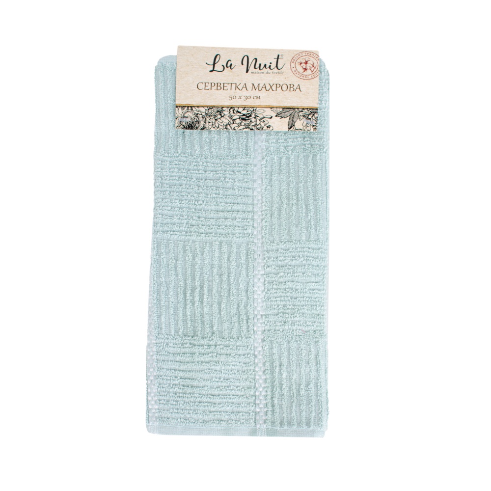 Серветка махрова 50x30 см бірюзовий