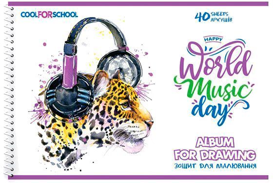 Альбом для рисования на пружине CF60904-06 Cool For School