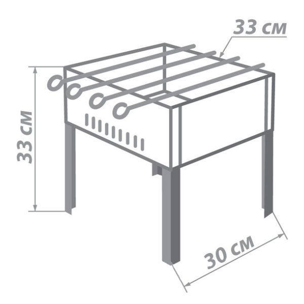 Гриль-барбекю Grilly Mangal Light 105