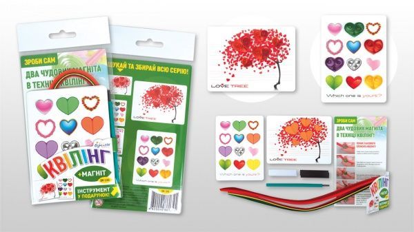 Набор для квиллинга Сердца-1 QM-1345 Бумагия 