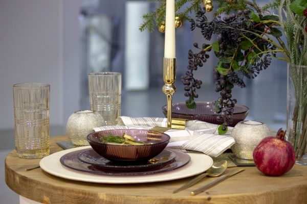 Тарілка обідня Louise Lilac 25 см Luminarc