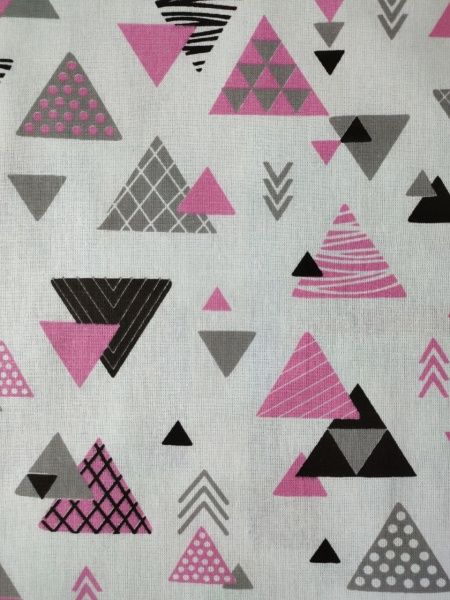 Комплект постільної білизни Весела геометрія 1,5 білий із малюнком UP! (Underprice) 