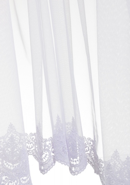 Тканина тюлева Scarlett Butan 117301/17 вишивка купон 285 см кремовий 