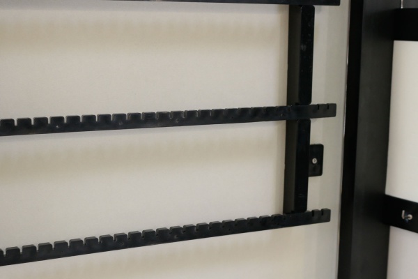 Напольное зеркало с секцией для хранения аксессуаров PS160-A4014 360x1230 мм черный 