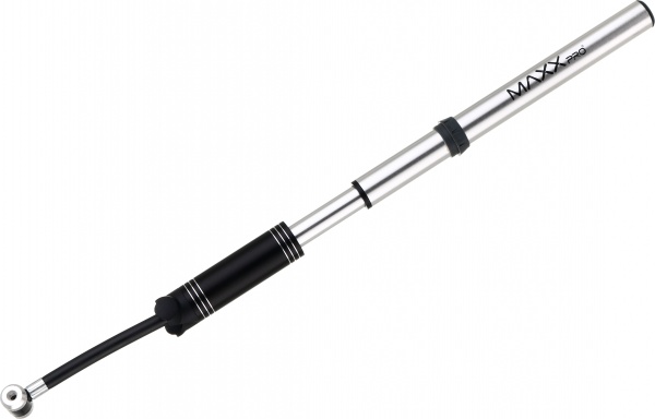 Насос для велосипеда MaxxPro 24x235 мм серебряный с черным M19-02A