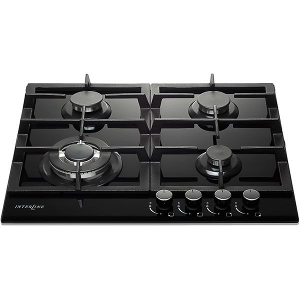 Варильна поверхня газова Interline TQ 6400 BK