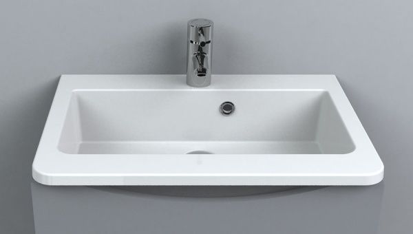 Умывальник Укркомпозит Accent из искусственного мрамора 60х42 см