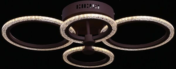 Люстра светодиодная Victoria Lighting Powder/PL4 LED 76 Вт черный с белым Powder/PL4 