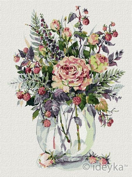 Картина по номерам Ароматный букет Идейка 