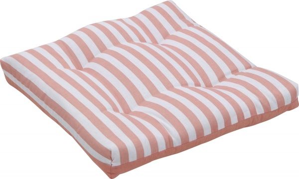 Подушка стьобана Color рожева смужка 40х40х5 см