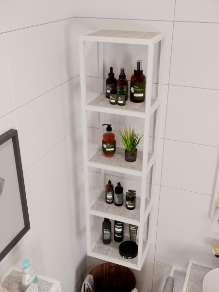 Стелаж Altstahl Cante 4 (250х340х1300) білий