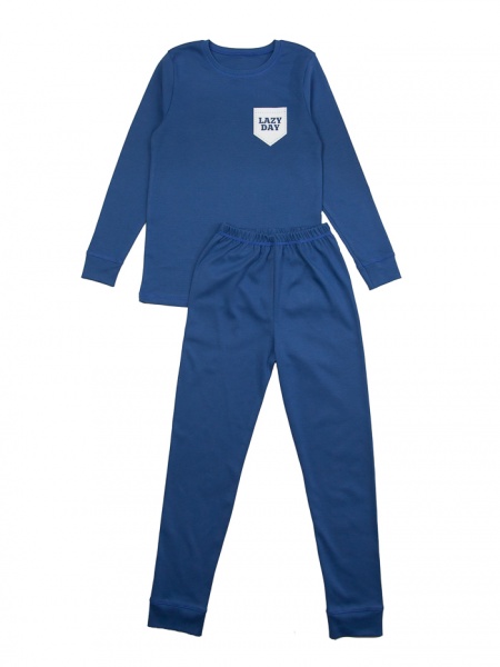 Пижама для мальчиков Luna Kids р.152 синий 