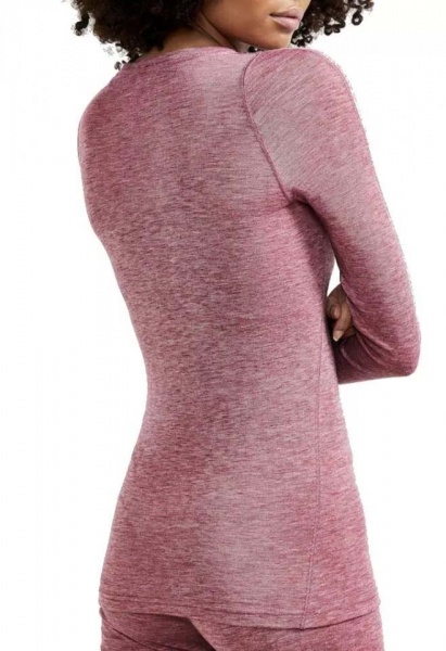 Футболка с длинным рукавом Craft CORE WOOL MERINO LS TEE 1911548-414200 р.XL розовый