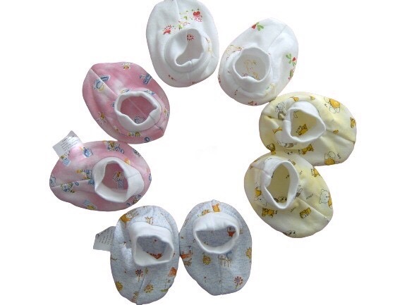 Пинетки детские Моя планета mix 56 см белый с рисунком 