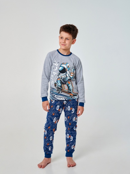 Піжама для хлопчиків Smil 104697 р.140 сірий меланж 104697 