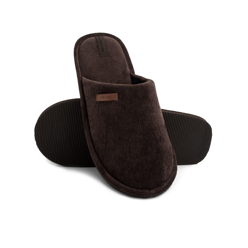 Капці домашні Twins HS-OZ вельветові р.42/43 коричневий