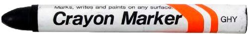 Маркер Sakura індустріальний перманентний CRAYON MARKER 15 мм GHY#49 чорний 
