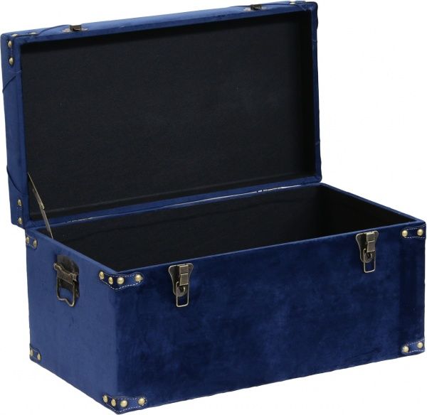 Скриня-пуф Art&Crafts Велюр 64х35х33 см синій 