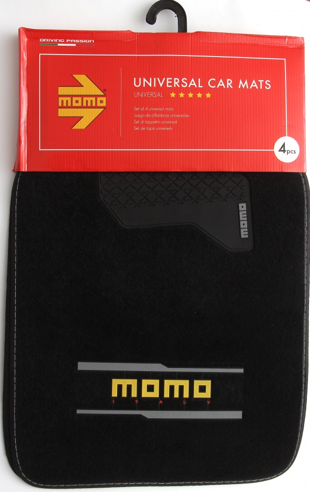 Набор ковриков MOMO CM005BG текстиль с резиновыми вставками 4 шт./уп. универсальные
