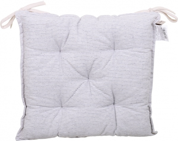 Подушка на стул синяя полоска 40х40 см La Nuit