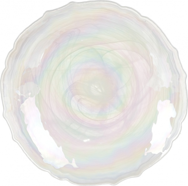 Блюдо Icequeen 33 см блискучий ірис Dekor Cam 